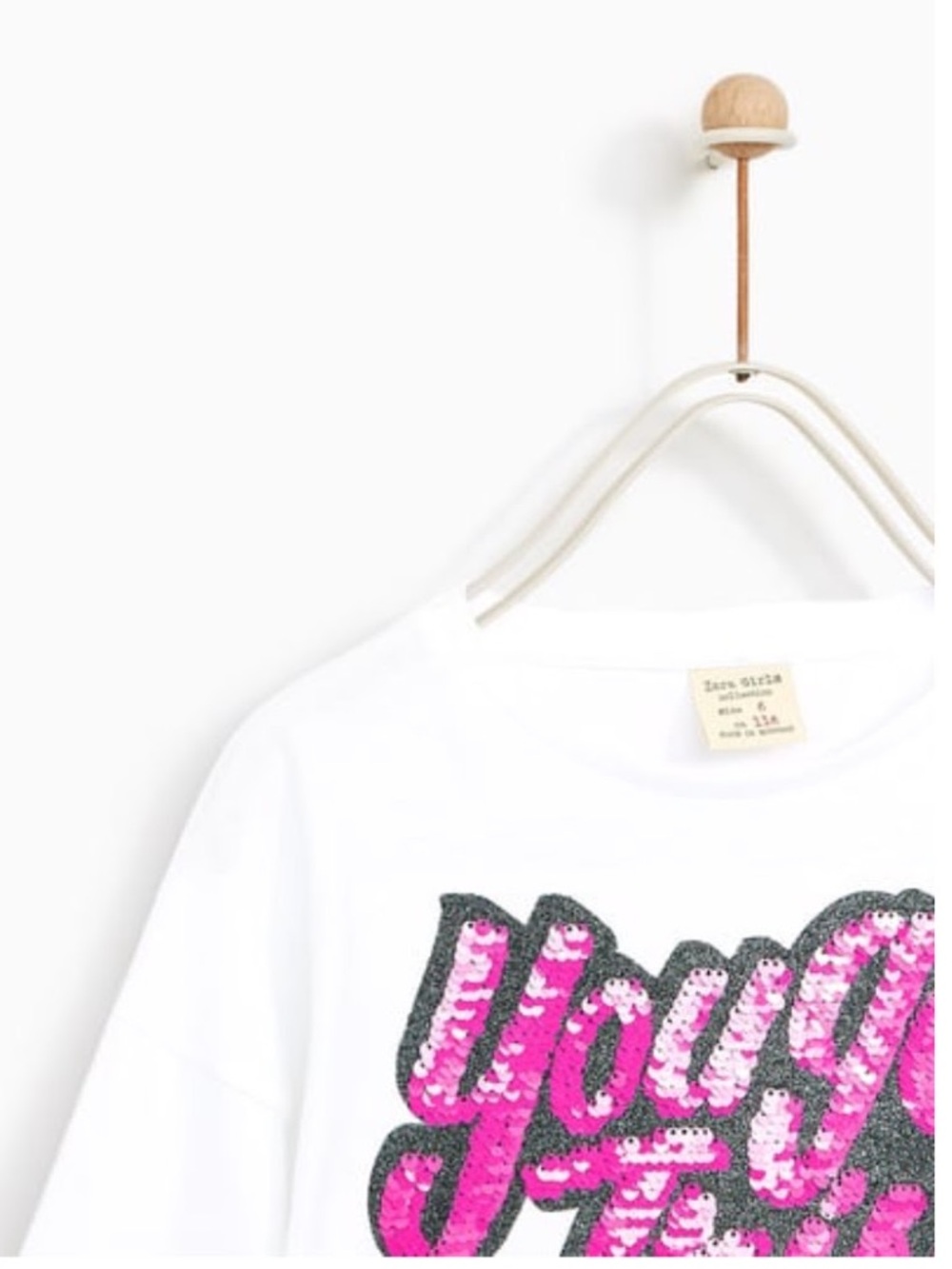 UPDATING Zara cotton top with sequins
